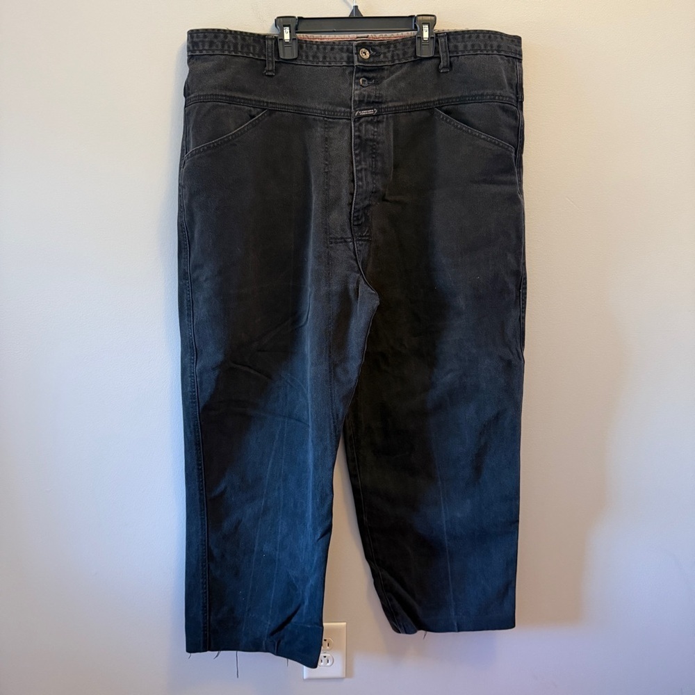Iconic Vintage 90s Marithé + François Girbaud Black Baggy Jeans – Size 42x29 - Picture 1 of 5